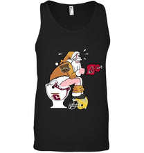 Load image into Gallery viewer, Santa Western Michigan Broncos in bathroom shirt