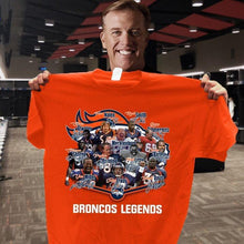Load image into Gallery viewer, denver broncos legends signed t shirt