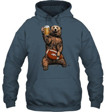 Load image into Gallery viewer, Denver Broncos Beer drinking bear shirt