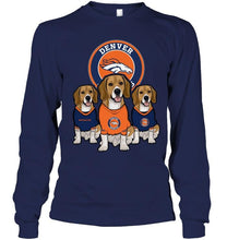 Load image into Gallery viewer, Denver Broncos Beagles fan shirt