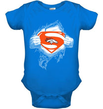 Load image into Gallery viewer, Denver Broncos Superman Ripped shirt
