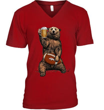 Load image into Gallery viewer, Denver Broncos Beer drinking bear shirt