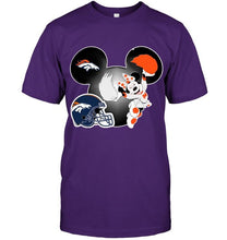 Load image into Gallery viewer, Denver Broncos Minnie cheerleader shirt