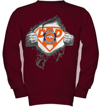 Load image into Gallery viewer, Denver Broncos dad superman shirt