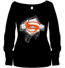 Load image into Gallery viewer, Denver Broncos Superman Ripped shirt