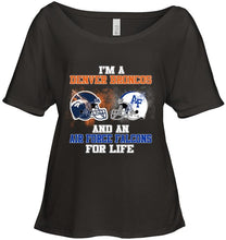 Load image into Gallery viewer, i'm a Denver Bronco and an Air Force Falcon for life shirt
