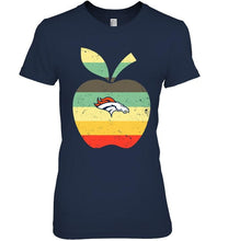 Load image into Gallery viewer, Denver Broncos teacher apple retro shirt