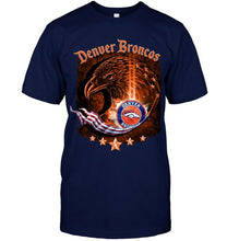 Load image into Gallery viewer, denver broncos eagle american flag shirt