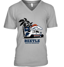 Load image into Gallery viewer, Beetle Denver Broncos on beach shirt