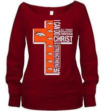Load image into Gallery viewer, Can do all things through christ strengthens me Denver Broncos shirt