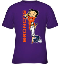 Load image into Gallery viewer, Denver Broncos betty boop fan shirt