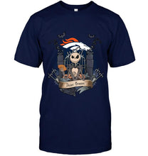 Load image into Gallery viewer, Denver Broncos Jack Skellington shirt
