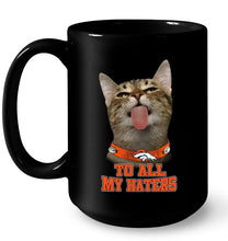 Load image into Gallery viewer, Denver Broncos cat to all my haters shirt