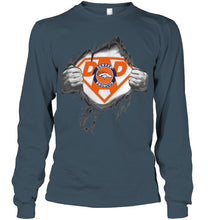 Load image into Gallery viewer, Denver Broncos dad superman shirt