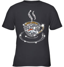 Load image into Gallery viewer, Denver Broncos coffee cup diamond glitter shirt