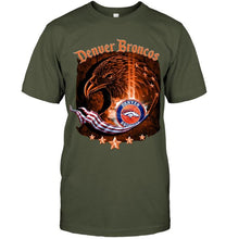 Load image into Gallery viewer, denver broncos eagle american flag shirt
