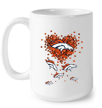 Load image into Gallery viewer, Denver Broncos tiny hearts shape shirt