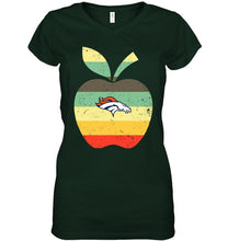 Load image into Gallery viewer, Denver Broncos teacher apple retro shirt