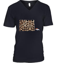 Load image into Gallery viewer, Denver Broncos panther pattern state map shirt