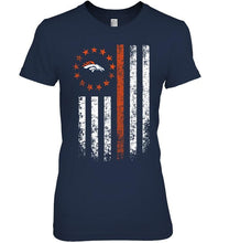 Load image into Gallery viewer, Denver Broncos american flag star shirt