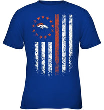 Load image into Gallery viewer, Denver Broncos american flag star shirt
