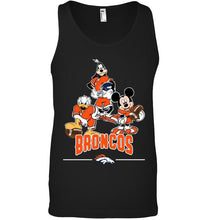 Load image into Gallery viewer, Denver Broncos mickey donald goofy fan shirt