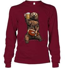 Load image into Gallery viewer, Denver Broncos Beer drinking bear shirt