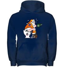 Load image into Gallery viewer, Santa Boise State Broncos in bathroom shirt