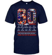 Load image into Gallery viewer, 60 years of Denver Broncos thank you for the memories shirt