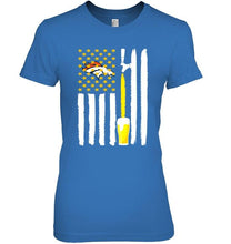 Load image into Gallery viewer, Denver Broncos Beer american flag shirt