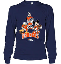 Load image into Gallery viewer, Denver Broncos mickey donald goofy fan shirt