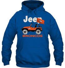 Load image into Gallery viewer, Jeep Denver Broncos fan hoodie