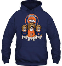 Load image into Gallery viewer, Denver Broncos Beagles fan shirt