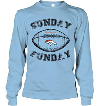 Load image into Gallery viewer, Sunday funday Denver Broncos lover shirt