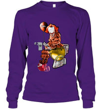 Load image into Gallery viewer, IT Denver Broncos in toilet halloween hoodie