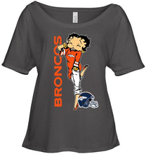 Load image into Gallery viewer, Denver Broncos betty boop fan shirt