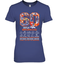 Load image into Gallery viewer, 60 years of denver broncos signed shirt