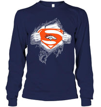 Load image into Gallery viewer, Denver Broncos Superman Ripped shirt