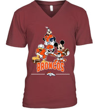 Load image into Gallery viewer, Denver Broncos mickey donald goofy fan shirt