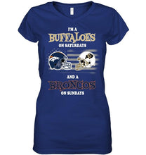 Load image into Gallery viewer, I'm Colorado Buffaloes on Saturdays and Denver Broncos on Sundays shirt