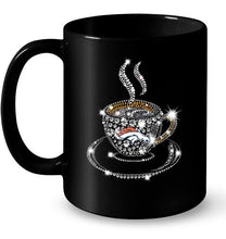 Load image into Gallery viewer, Denver Broncos coffee cup diamond glitter shirt