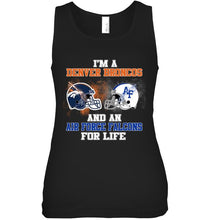 Load image into Gallery viewer, i'm a Denver Bronco and an Air Force Falcon for life shirt