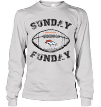 Load image into Gallery viewer, Sunday funday Denver Broncos lover shirt