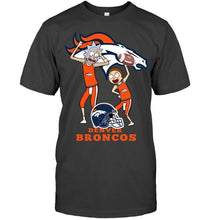 Load image into Gallery viewer, Denver Broncos Rick and morty fan shirt