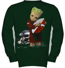 Load image into Gallery viewer, Groot loves Denver Broncos fan hoodie