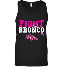 Load image into Gallery viewer, Fight like a Bronco Denver Broncos br east cancer support fan shirt