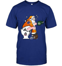 Load image into Gallery viewer, Santa Boise State Broncos in bathroom shirt