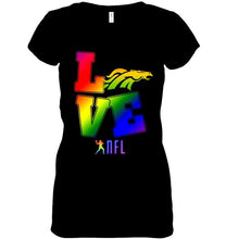 Load image into Gallery viewer, Love Denver Broncos lgbt NFL shirt