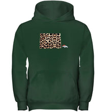 Load image into Gallery viewer, Denver Broncos panther pattern state map shirt