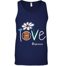 Load image into Gallery viewer, Love my Broncos Denver Broncos daisy fan shirt